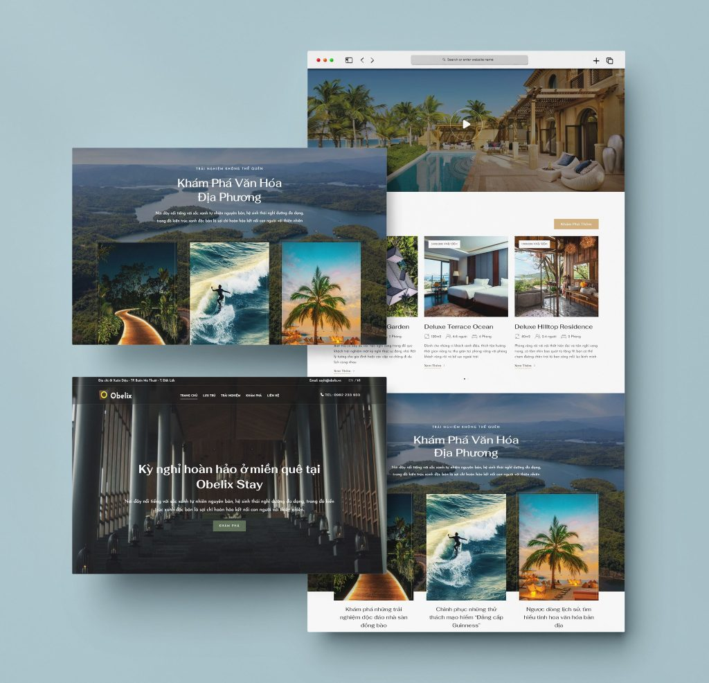 Thiết kế website khu nghỉ dưỡng